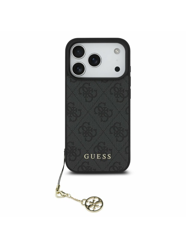 Guess Guess 4G Charm MagSafe Stražnji poklopac za iPhone 17 Pro Tone on Tone Grey