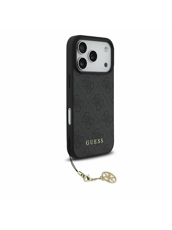 Guess Guess 4G Charm MagSafe Stražnji poklopac za iPhone 17 Pro Tone on Tone Grey