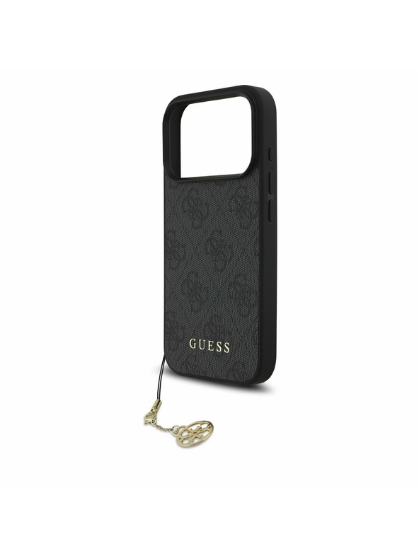 Guess Guess 4G Charm MagSafe Stražnji poklopac za iPhone 17 Pro Tone on Tone Grey