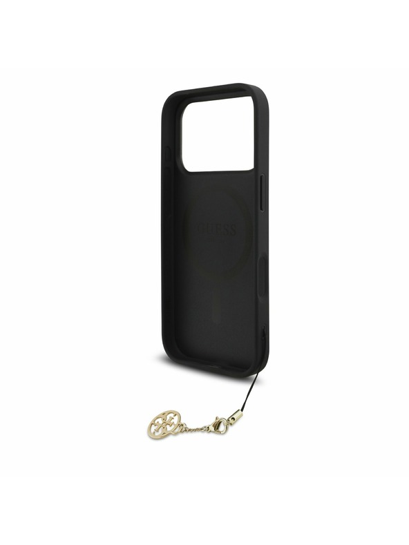Guess Guess 4G Charm MagSafe Stražnji poklopac za iPhone 17 Pro Tone on Tone Grey