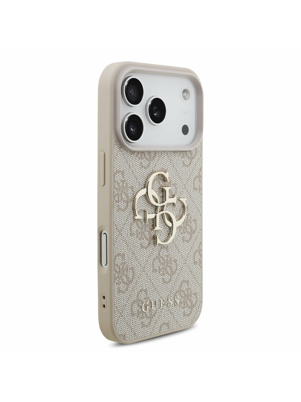 Guess Guess PU 4G Metal Logo Strap Stražnji poklopac za iPhone 17 Pro Pink