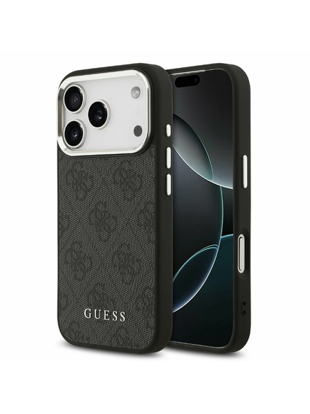 Guess Guess 4G MagSafe Stražnji poklopac za iPhone 17 Pro Black