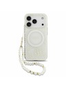Guess Guess IML Flowers Allover Strap MagSafe Stražnji poklopac za iPhone 17 Pro White