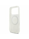 Guess Guess IML Flowers Allover Strap MagSafe Stražnji poklopac za iPhone 17 Pro White