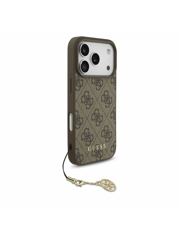 Guess Guess 4G Charm MagSafe Stražnji poklopac za iPhone 17 Pro Tone on Tone Brown