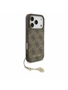Guess Guess 4G Charm MagSafe Stražnji poklopac za iPhone 17 Pro Tone on Tone Brown