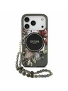 Guess Guess IML Flowers Strap MagSafe Stražnji poklopac za iPhone 17 Pro Black