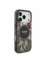 Guess Guess IML Flowers Strap MagSafe Stražnji poklopac za iPhone 17 Pro Black