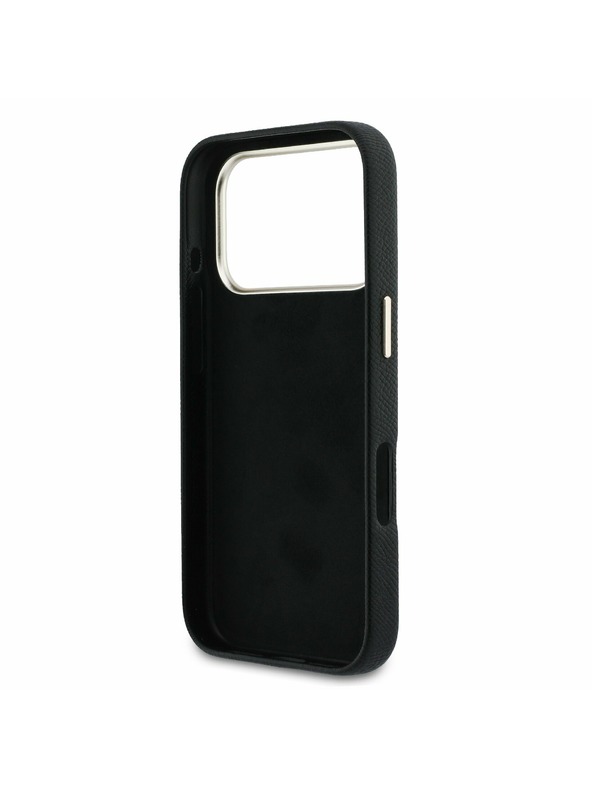 Guess Guess PU Resin Logo Stražnji poklopac za iPhone 17 Pro Black