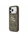 Guess Guess PU 4G Metal Logo Strap Stražnji poklopac za iPhone 17 Pro Brown