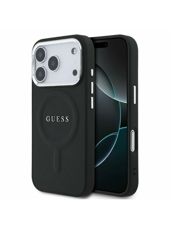 Guess Guess PU Saffiano MagSafe Stražnji poklopac za iPhone 17 Pro Black