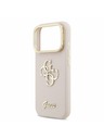 Guess Guess PU Grained 4G Logo Stand Camera Frame Stražnji poklopac za iPhone 17 Pro Pink