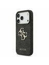 Guess Guess PU 4G Metal Logo Stražnji poklopac za iPhone 17 Pro Grey