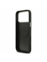 Guess Guess PU Leather Triangle Logo MagSafe Stražnji Poklopac za iPhone 17 Pro Black