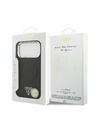 Guess Guess PU Leather Triangle Logo MagSafe Stražnji Poklopac za iPhone 17 Pro Black
