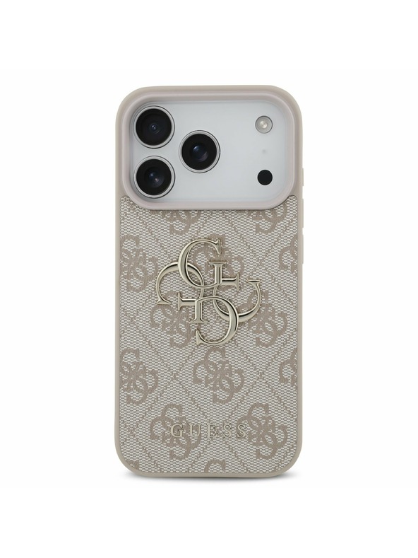 Guess Guess PU 4G Metal Logo Stražnji Poklopac za iPhone 17 Pro Pink