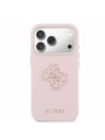 Guess Guess PU Resin Logo Stražnji Poklopac za iPhone 17 Pro Pink