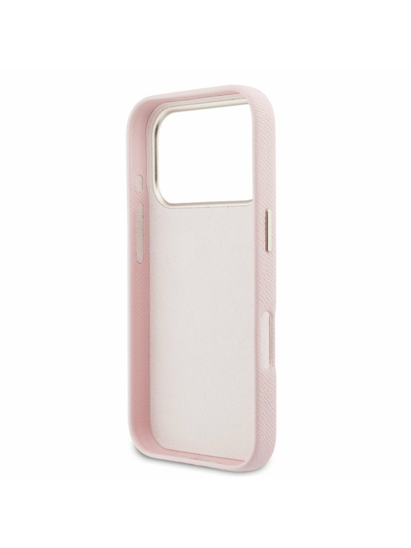 Guess Guess PU Resin Logo Stražnji Poklopac za iPhone 17 Pro Pink
