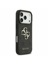 Guess Guess PU 4G Metal Logo Strap Stražnji Poklopac za iPhone 17 Pro Black