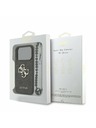 Guess Guess PU 4G Metal Logo Strap Stražnji Poklopac za iPhone 17 Pro Black