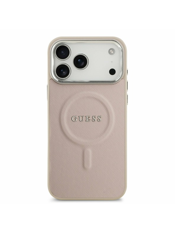 Guess Guess PU Saffiano MagSafe Stražnji Poklopac za iPhone 17 Pro Pink