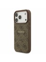Guess Guess PU Leather 4G Colored Ring MagSafe Stražnji Poklopac za iPhone 17 Pro Brown