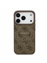 Guess Guess PU Leather 4G Colored Ring MagSafe Stražnji Poklopac za iPhone 17 Pro Brown
