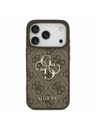 Guess Guess PU 4G Metal Logo Stražnji Poklopac za iPhone 17 Pro Brown