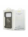 Guess Guess PU 4G Metal Logo Stražnji Poklopac za iPhone 17 Pro Brown