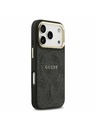 Guess Guess PU Leather 4G Gold Frame MagSafe Stražnji Poklopac za iPhone 17 Pro Black