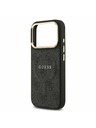Guess Guess PU Leather 4G Gold Frame MagSafe Stražnji Poklopac za iPhone 17 Pro Black