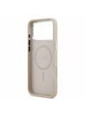 Guess Guess PU Leather Triangle Logo MagSafe Stražnji Poklopac za iPhone 17 Pro Pink