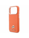 Karl Lagerfeld Karl Lagerfeld PU Karl and Choupette Heads Pins MagSafe Stražnji Poklopac za iPhone 17 Pro Orange