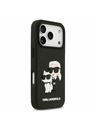 Karl Lagerfeld Karl Lagerfeld 3D Rubber Karl and Choupette Stražnji Poklopac za iPhone 17 Pro Black
