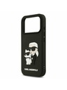Karl Lagerfeld Karl Lagerfeld 3D Rubber Karl and Choupette Stražnji Poklopac za iPhone 17 Pro Black