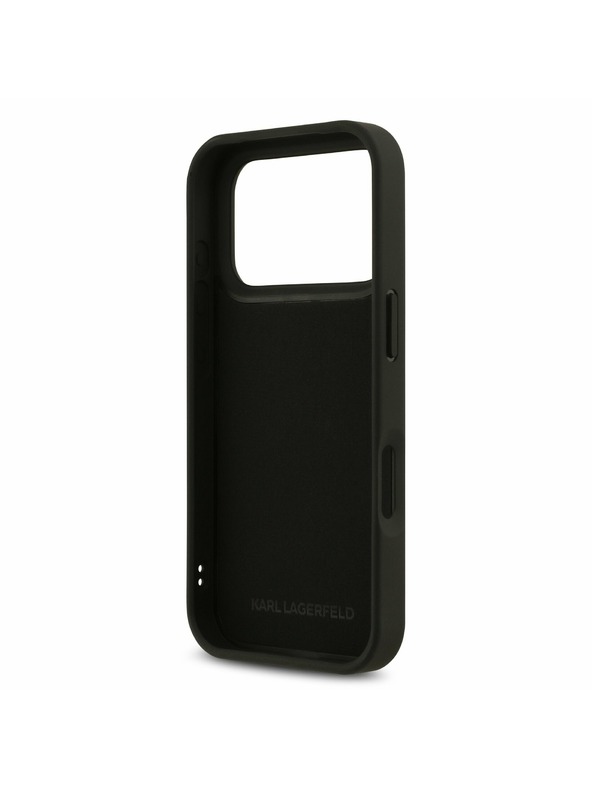 Karl Lagerfeld Karl Lagerfeld 3D Rubber Karl and Choupette Stražnji Poklopac za iPhone 17 Pro Black