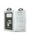 Karl Lagerfeld Karl Lagerfeld 3D Rubber Karl and Choupette Stražnji Poklopac za iPhone 17 Pro Black