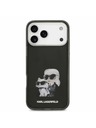 Karl Lagerfeld Karl Lagerfeld IML Aquarelle Karl and Choupette Stražnji Poklopac za iPhone 17 Pro Black