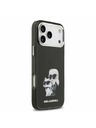 Karl Lagerfeld Karl Lagerfeld IML Aquarelle Karl and Choupette Stražnji Poklopac za iPhone 17 Pro Black