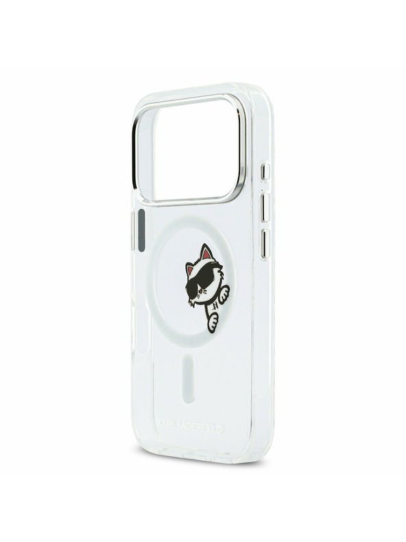Karl Lagerfeld Karl Lagerfeld IML Choupette Peekaboo MagSafe Stražnji Poklopac za iPhone 17 Pro Transparent