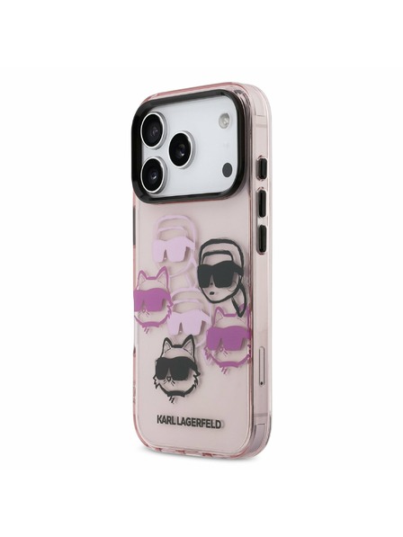 Karl Lagerfeld Karl Lagerfeld IML Multi K&CH Heads Stražnji Poklopac za iPhone 17 Pro Pink