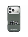 Karl Lagerfeld Karl Lagerfeld IML K&CH Heads Logo MagSafe Stražnji Poklopac za iPhone 17 Pro Black