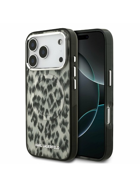 Karl Lagerfeld Karl Lagerfeld IML Leopard MagSafe Stražnji Poklopac za iPhone 17 Pro Brown