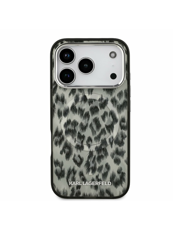 Karl Lagerfeld Karl Lagerfeld IML Leopard MagSafe Stražnji Poklopac za iPhone 17 Pro Brown