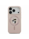Karl Lagerfeld Karl Lagerfeld Liquid Silicone Karl and Choupette MagSafe Stražnji Poklopac za iPhone 17 Pro Pink