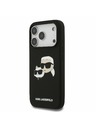 Karl Lagerfeld Karl Lagerfeld Liquid Silicone Double Heads MagSafe Stražnji Poklopac za iPhone 17 Pro Black