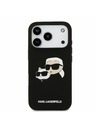 Karl Lagerfeld Karl Lagerfeld Liquid Silicone Double Heads MagSafe Stražnji Poklopac za iPhone 17 Pro Black