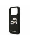 Karl Lagerfeld Karl Lagerfeld Liquid Silicone Double Heads MagSafe Stražnji Poklopac za iPhone 17 Pro Black