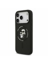 Karl Lagerfeld Karl Lagerfeld Liquid Silicone Karl and Choupette MagSafe Stražnji Poklopac za iPhone 17 Pro Black