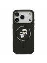 Karl Lagerfeld Karl Lagerfeld Liquid Silicone Karl and Choupette MagSafe Stražnji Poklopac za iPhone 17 Pro Black